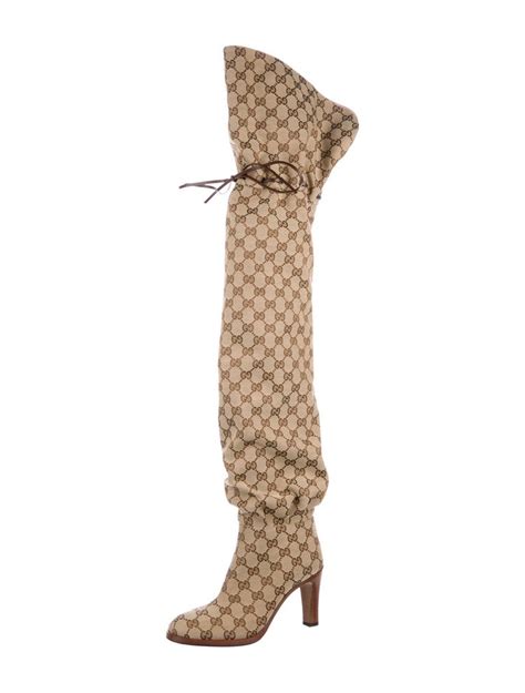 gucci boots tall|Gucci thigh high boots sale.